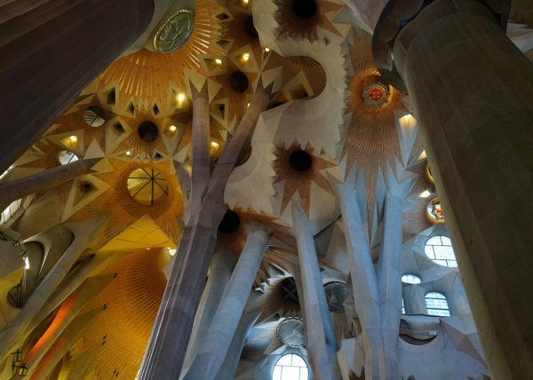 A View in the Basilica by Gaudi by Mickey Milner - Honourable Mention