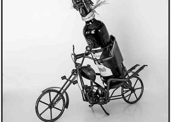 A Winsome Motorcyclist Sculpture by Andy Lamm - Award of Merit
