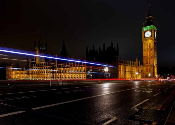 Light Trails at the Big Ben by Marcos Lins – Honourable Mention